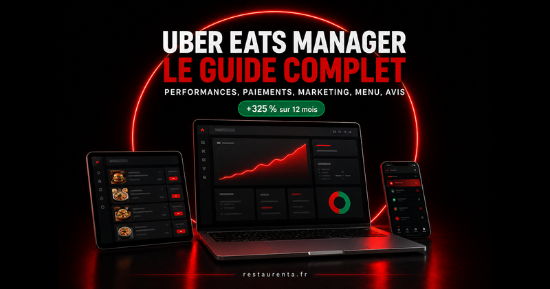 Uber Eats Manager, le guide complet du restaurateur : performances, paiements, marketing, menu, avis