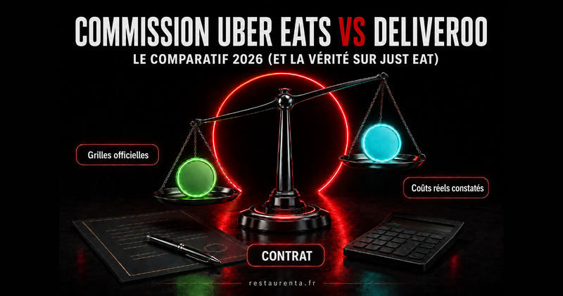 Commission Uber Eats vs Deliveroo : le comparatif 2026 et la vérité sur Just Eat