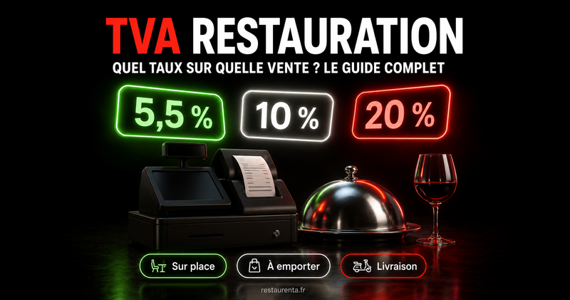 TVA restauration : le guide complet des taux 5,5 / 10 / 20 % par produit et par canal